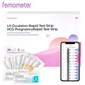 25Pcs/Set Femometer Test de Ovulatie Benzi Combo Kit-ul de Testare Sensibil Corecte de Fertilitate Predictor