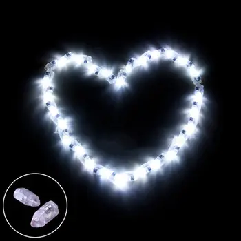 50pcs/lot Mini LED Flash Balon Lampa Felinar de Hârtie Pentru Crăciun Petrecere de Nunta Decor de Lumină BZ