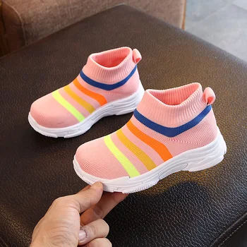 Pantofi pentru copii Șosete Adidași ochiurilor de Plasă Respirabil de Agrement Copil Pantofi de Sport de Funcționare Băieți Infant Toddler Fete Adidas Primavara/toamna
