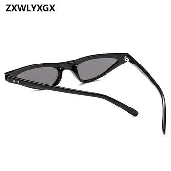 ZXWLYXGX Cadouri Nou CatEye ochelari de Soare pentru Femei Brand Mic Triunghi Ochelari Vintage Elegante, Ochelari de Soare Femei UV400