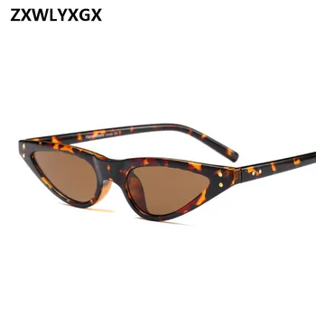 ZXWLYXGX Cadouri Nou CatEye ochelari de Soare pentru Femei Brand Mic Triunghi Ochelari Vintage Elegante, Ochelari de Soare Femei UV400