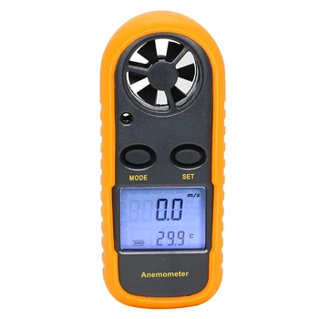 SHAHE Anemometru Portabil Viteza Vântului Metru 0-30m/s windmeter -10 ~ 45C Temperatura Tester cu lumina de Fundal LCD Display Anemometru