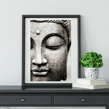 Lord Buddha Statuie Abstract Perete Pictura Arta Decorativa Tablou Modern Living Office Home Decor Accesorii Cadru