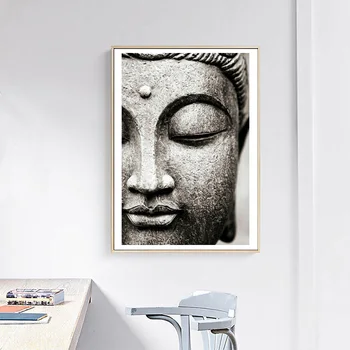 Lord Buddha Statuie Abstract Perete Pictura Arta Decorativa Tablou Modern Living Office Home Decor Accesorii Cadru