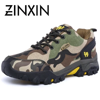 ZINXINOutdoor Bărbați Drumeții Pantofi Impermeabil Respirabil Luptă Tactice Bocanci Militari Desert De Formare Adidași Anti-Alunecare Pantofi Trekking