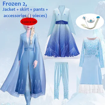 Disfraz Elsa Rochie Fete Cosplay Petrecere Rochie Pentru Copii Rochie De Crăciun Unicorn Anna Rochie De Printesa Frumoasa Parul