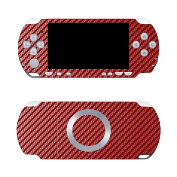 Roșu Fibra de Carbon de Vinil Piele Autocolant Protector pentru Sony PSP 2000 piei de Autocolante pentru PSP2000