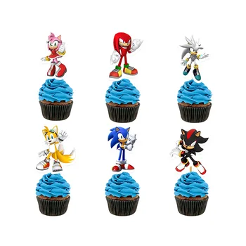 Super Sonic Tema Petrecere Decoratiuni Baloane Set Sonic Banner Ziua De Nastere Tort Toppers Air Ballon Petrecere De Aniversare Pentru Copii Provizii
