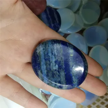 1 buc fierbinte naturale de cuarț cristalul de lapis lazuli piatră șlefuită vă faceți griji cu piatră de palmier piatră de degetul mare de piatră