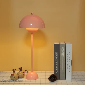 Modern Designer Lampă de Masă Verner Panton Ghiveci Tabelul lumina Semicerc Birou de Lectură Lumină Dormitor decor acasă de Iluminat