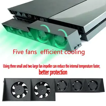 EastVita de Răcire Ventilator Pentru PS4 USB Extern 5-Ventilator Super-Turbo de Control al Temperaturii Pentru Consola Playstation 4