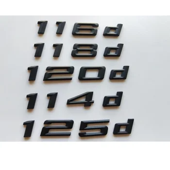 Negru 112d 114d 116d 118d 120d 125d 130d emblema Embleme din Spate Numărul de Litere Insigne pentru BMW seria 1 E81 E82 E83 E87 E88 F20 F21