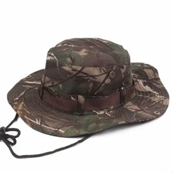 XdanqinX de Vară pentru Bărbați Capac Nou Stil Camuflaj Găleată Pălării Tabără de Pescuit Capace de Vânt Coarda Fix Palarie de Soare pe Plaja Hat