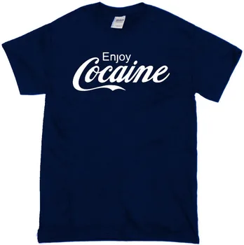 Noi Bucurați-Vă De Cocaină Adult Noutate Umor Amuzant Glumă Ironică Petrecere Logo-Ul Coca-Cola Cămașă Caldă 2019 Moda Barbati Stil De Vara Tricouri De Bumbac