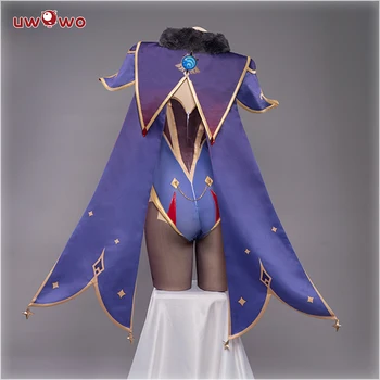 Pre-vânzare Uwowo Joc Genshin Impact Mona Megistus Astral Reflecție Cosplay Costum Drăguț Enigmatic Astrolog Bodysuit