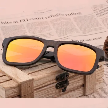 Retro Bărbați Polarizat ochelari de Soare UV400 ochelari de soare pentru Femei Brand de lux de Design Ochelari de Soare Manual de Bambus Lemn ochelari