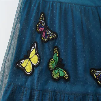 Fete pentru copii Nou Proiectat Haine de Vară Aplicatiile Niște fluturi Copii Rochii Mâneci Îmbrăcăminte 2-7T 2020