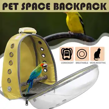18X31X42cm Papagal de Companie sac Respirabil Portabil de Companie Sac de Transport, în aer liber rucsac de Călătorie Pentru Papagal Spațiu Transparent Rucsac