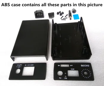 QUICKO ABS coajă de plastic /Aluminiu aliaj de caz pentru T12 Digital de lipit DIY kituri/T12 versiune diode LED Exterior capacul cutiei de