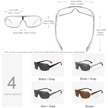 3PCS Combinate de Vânzare KINGSEVEN Design de Brand Ramă de Argint Bărbați ochelari de Soare Polarizat Protectie UV Oculos De Sol