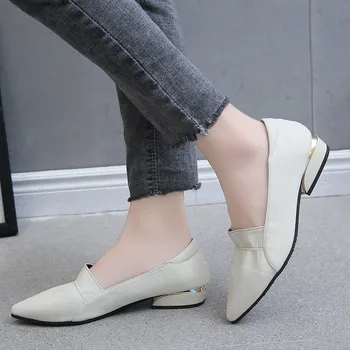COOTELILI Femei Pantofi Pentru Femeie Apartamente 2020 Nouă Alunecare Pe 3 cm Toc Plat a Subliniat in Picioare anti-alunecare Pantofi de Moda pentru Femei de Bază Plus Dimensiunea 43