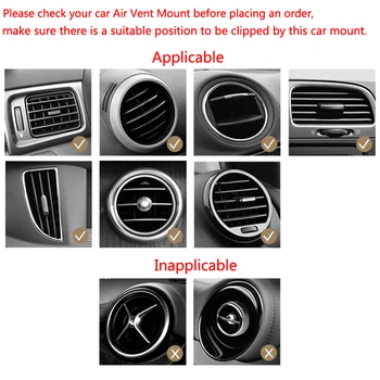 Masina Telefon Mobil Titularul Clip de Tip Air Vent Mount Pentru KIA Rio Ceed, Sportage, Mazda 3 6 Cx-5 Peugeot 206 207 307 308