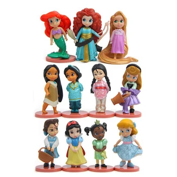 Printesa Disney Alba ca Zapada Cenusareasa Rapunzel Bell Zână PVC Figurine Disney Păpuși Jucarii pentru Fete Copii Cadou