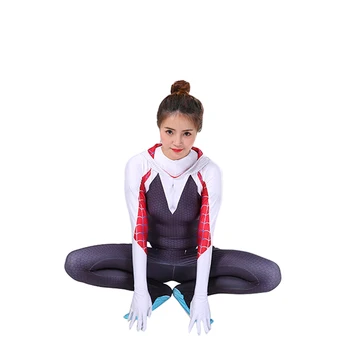 Gwen Stacy Costum Copii Venin Cosplay Fete Venin Costum de Carnaval Costume de Halloween pentru Copii Zentai Bodysuit