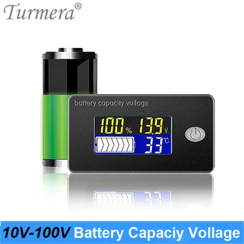 36V 12V 24V 48V 60V 72V 100V Li-ion, Lifepo4 Baterie Plumb-acid Capacitate Indicator de Afișare LCD Voltmetru, Contor de Temperatura Tester