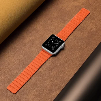 Curea magnetica pentru apple watch bucla din Piele Pentru apple watch band 44mm 40mm 6 SE Înlocuire iWatch seria 5 4 3 2 1 watchbands