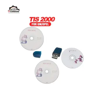 TIS2000 CD și USB CHEIE pentru TECH2 GM pentru Opel pentru GM TIS2000 TIS 2000 Software-ul USB dongle