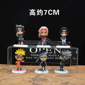 6pcs/set Naruto Cifrele de Acțiune Păpuși de Șah Nou PVC Anime Naruto Sasuke Gaara Model Figurine pentru Decorarea Colecție Cadou Jucarii