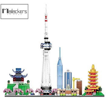 Mailackers City Expert Street View Arhitectura Chineză Wuhan Skyline Blocuri De Construcție De Clădiri Ale Orașului Cărămizi De Învățământ Copil Jucării