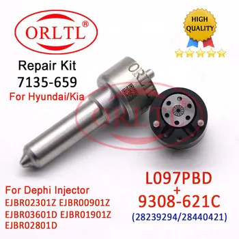 ORLTL 7135-659 Injector Piese Duza L097PRD Common Rail Truse de Reparații 9308-621C ForHYUNDAI KIA 33801-4X500 EJBR02801D EJBR00901Z