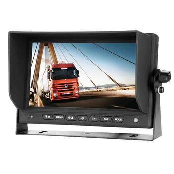 4 Pin Aviației, conector Auto Backup Camera retrovizoare 18 LED-uri IR 7 inch HD Mașina Monitor LCD pentru Camion Autobuz Rulota RV RV Van Trailer
