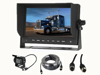 4 Pin Aviației, conector Auto Backup Camera retrovizoare 18 LED-uri IR 7 inch HD Mașina Monitor LCD pentru Camion Autobuz Rulota RV RV Van Trailer