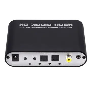 Digital 5.1 Decodor Audio Converter Dolby Dts/Ac-3 Optică A 5.1-Canal Analogic Convertor de Sunet Adaptor Audio Amplificator Pentru TV