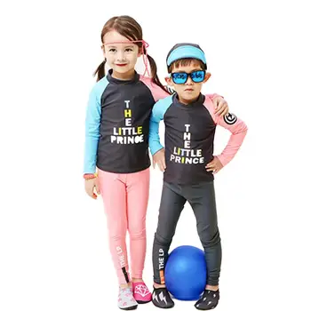2 buc/set Copii Copil uscare Rapidă Costume de baie de protecție Solară Split Maneca Lunga Stil Musulman Băieți Fete de costume de Baie de Vară Înot Haine