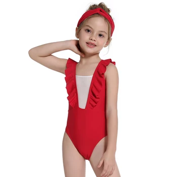 Fete Noi, Plasă De Costume De Baie Pentru Copii Copii Proaspăt Siamezi Bikini Costume De Baie O Piesă De Moda Înot Poarte Haine