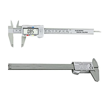150mm 6 inch LCD Digital Electronic Fibra de Carbon Șubler cu Vernier Gauge Micrometru Instrument de Măsurare