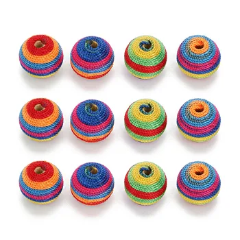 En-gros Natural Multicolor 10buc Gaura de 3mm 19mm Margele din Lemn Ceara Sfoara Margele Spacer Pentru Bijuterii DIY Constatările Nou la Modă