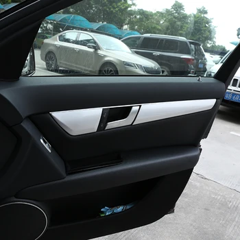 ABS Cromat Masina Usa de Interior Decor Capacul Panoului Ornamental Pentru Mercedes Benz C Class W204 C180 C200 2009-Accesorii Auto