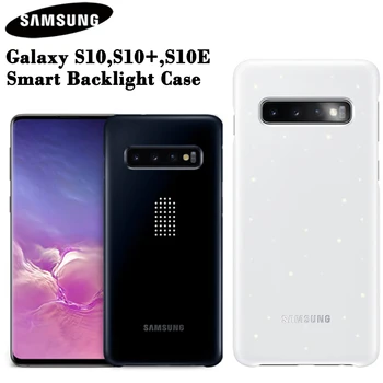 SAMSUNG Original CONDUS de Acoperire pentru Samsung Galaxy S10 S10Plus S10 Plus S10 S10E X S10E SM-G9700 SM-G9730 G9750 de Iluminat cu Led Efect