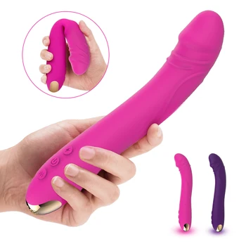 FLXUR 10 moduri reale vibrator Vibrator pentru Femei Moale Vagin Stimulator Clitoris Masaj Masturbator Sex Produsele pentru Adulți