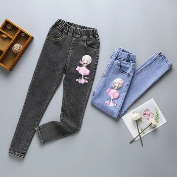 Babyinstar Drăguț Distrressed Găuri de Blugi pentru Fete de Fete pentru Copii Haine Copilul Pantaloni Denim Pantaloni Lungi pentru Copii Îmbrăcăminte Caldă