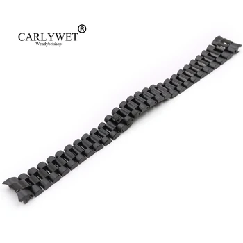 CARLYWET 20mm 316L din Oțel Inoxidabil Solid Curbat End Șurub Link-uri de Înlocuire Ceas de mână Brățară Bandă Curea Pentru ceas Rolex Președinte