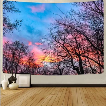 Aggcual Ramură peisaje naturale tapiserie de perete agățat de imprimare 3d nori de fundal pânză cameră fermă decor Cuverturi de pat murală tap22