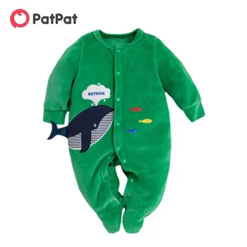 PatPat New Sosire 2021 Toamna și Iarna pentru Copii-Balena Salopeta de Îmbrăcăminte pentru Copii-O singură Bucată Trei culori Salopetă pentru Copii