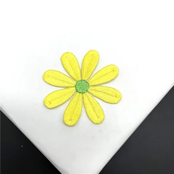 20buc Daisy Flower Patch-uri bordados parches Fier Pe Patch-uri Brodate Pentru Îmbrăcăminte Aplicatiile Dans Rochie de Blugi Sacou Mozaic