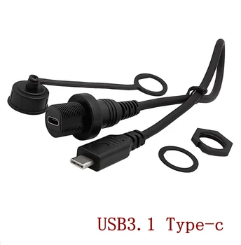 USB3.1 tip-c MINI Micro USB 5pin de sex Masculin la Feminin AUX Culoare Panou Montare Cablu de Extensie pentru Mașină, Camion, Barca, Motocicleta tabloul de Bord